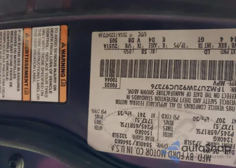 2002 Ford Explorer Xlt from USA, damaged, VIN 1FMZU73W92UC97376